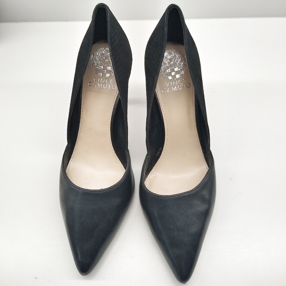 Vince Camuto Shoes - 👠Vince Camuto Leather & Suede Black Shoes Size 8M